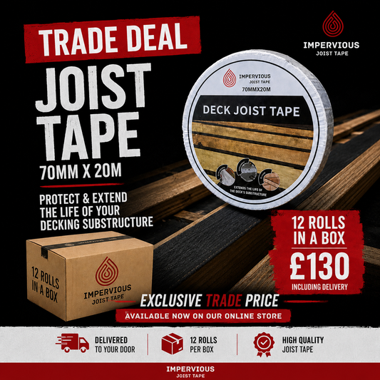 Trade Deal - Box of 12 - 70mm x 20m Joist Tape